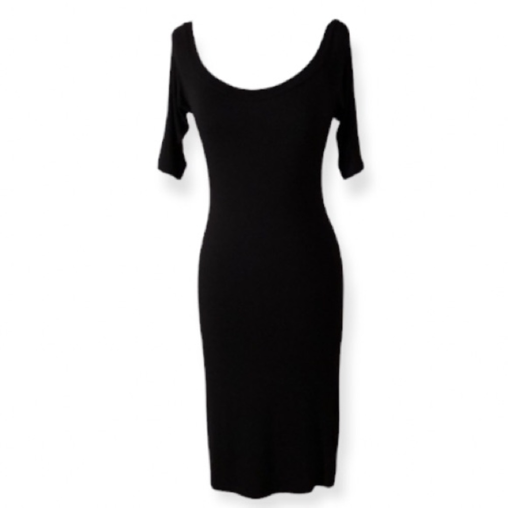 Velvet Torch Black Dress (154)
